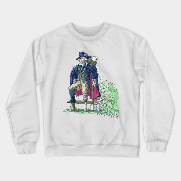 GEORGE WASHINGTON FOUNDING PIRATE FATHER Crewneck Sweatshirt by Mudge